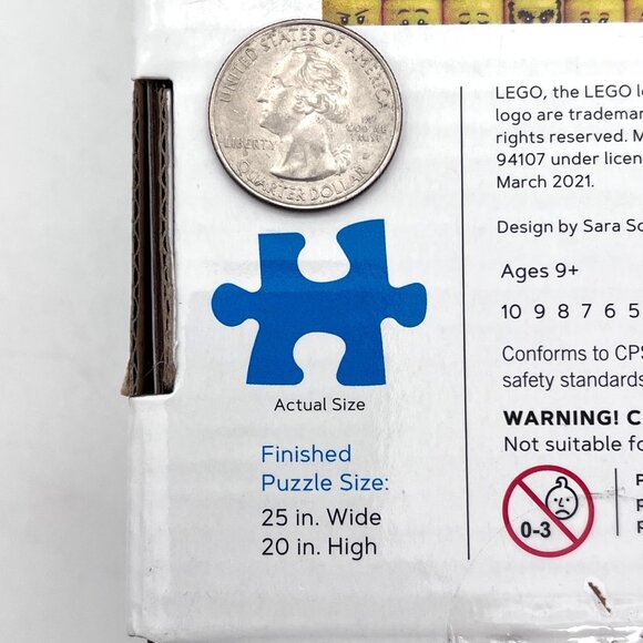 Lego Minifigure Faces 1000 Piece Puzzle Fun Challenge Hidden Side Ninjago 2021 - Picture 6 of 14